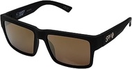 Spy Optic Montana Sunglasses Matte Black w/Happy Bronze with Gold Mirror Lens + Sticker