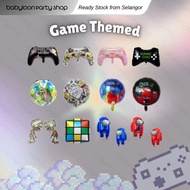 [Ready Stock] Game Themed Foil Balloon Among Us Plants Vs Zombie Lego Gamepad Consoles Controller QQ