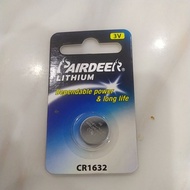 Battery 3v cr1632 lithium pairdeer