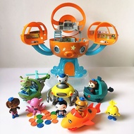 New Undersea Column Toy Octopus Castle Base 8th Member Lantern Fish Ship Children Play House Full Se