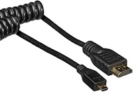 ATOMOS MICRO HDMI to Full HDMI Cable, Curl 11.8 inches (30 cm) (Supports 17.7 inches (45 cm) Extensi