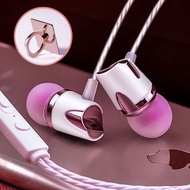 Subwoofer earphones compatible with OPPO Huawei vivo mobile phones and Straws Subwoofer earphones Suitable for OPPO Huawei vivo mobile Phone Computer Universal In-Ear Cute Earbuds Headset Eat Chicken 1.15