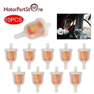 10Pcs Gas Inline Fuel Filters For Motorcycle Moped Scooter Bike ATV Go Kart Motorbike Petrol Gas Gas