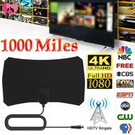 Indoor TV Aerial 1000 Miles HDTV Digital TV Antenna Signal Amplified 1080P Window Aerial Mini TV Aer