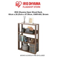 IRIS Ohyama OWR-600 Open Wood Rack, width 60cm, Brown/ Natural