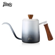 BINCOO Coffee Hand Brewer Stainless Steel Home Hand Brewed Coffee Pot Set with Thermometer 350ML