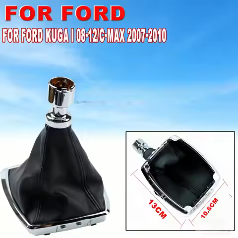 Car shift Dust Cover For Ford Kuga I 08-12/C-Max 07-10 Manual gearshift lever knob Gaiter Boot GB646