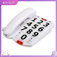 Big Button Phone for Elderly Seniors, Home Land Line Phone One Key for Help Telephone for the Visual