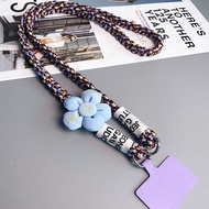 Raimondo Universal Cross-body hp Lanyard Weave Mobile Phone Strap Lanyard Neck Hemp Rope Tali for Ce