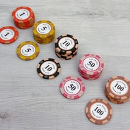 【SG Stock】Mahjong Chips/Poker Chips/ Nude Coloured Chips/ Casino Chips