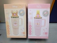 全新 Disney 迪士尼 不銹鋼杯連立體造型蓋 樱花 Cherry Blossom Winnie the Pooh 小熊維尼 / Chip & Dale 大鼻鋼牙 不議價