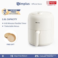 Simplus Mini Air Fryer 2.3L Compact Size 0-60min Timer Max 200℃ Fast Heating