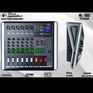 Power Mixer Black Spider ML603 Black Spider ML 603  Original 6 Channel