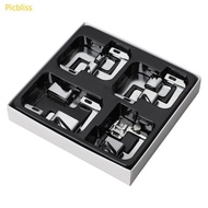 Picbliss 7Pcs Rolled Hem Presser Foot Adjustable Wide Rolled Hem Presser Foot 7 Size Hemmer Foot Sew