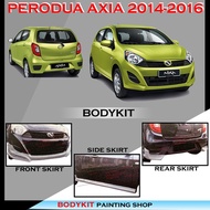 PERODUA AXIA 2014-2016 FULLSET SKIRTING (FRONT SKIRT ,SIDE SKIRT, REAR SKIRT) PU GETAH BODYKIT