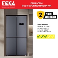 PANASONIC NR-XC541CUHS 503L 4-DOOR FRIDGE (3 TICKS)