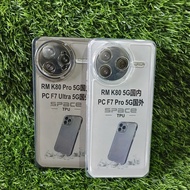 SoftCase Casing Redmi K80 5G/K80 Pro 5G/poco F7 Pro 5G Silicone Transparent TPU Airbang Protec Camer