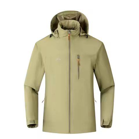 Men's Outdoor Jacket Waterproof Cycling Hiking Outerwear Jacket Hiking Camping Hooded Windbreaker Mo