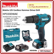 MAKITA HP333DWAE 12V Cordless Hammer Driver Drill HP333D