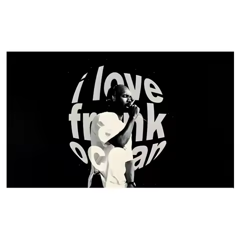 Frank Ocean "I Love Frank" Music Flag Tapestry Dormitory Bedroom Party And Outdoor Decoration Room T