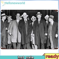 Vintage Al Capone Mafia Metal Tin Sign 2D Metal Wall Art Poster Bar Decor40x30cm