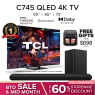 TCL C745 QLED 4K Google TV | 55 65 75 85 inch | iMAX Enhanced | 144 Hz VRR | HDMI 2.1 | Dolby Atmos | Gaming TV