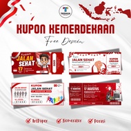 Independence Draw Coupon | August Casual Road Coupon Free Design | Premium Drawn Coupon