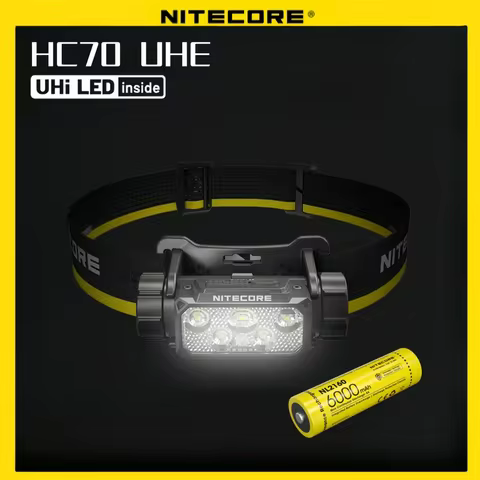 NITECORE HC70 UHE Headlamp Work Flashlight SITE headlamp searching light Headlight Bright Light weig