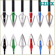 SZIPX Hunting Broadheads 100 Grains Archery Screw-in Arrow Heads Arrow Tips for Compound Bow Recurve Bow Crossbow Shooting (6pcs) XOIQP