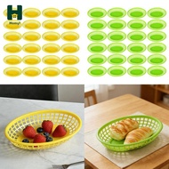 Homyl 24x Oval Food Baskets Storage Basket Bins, Bread Fry Baskets for Burgers Party Small Tools Pic