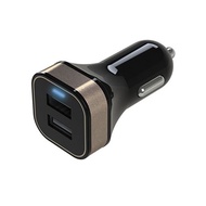 AXS IQOS compatible in-vehicle USB charger 2 ports total 2.4 A 12/24 V car combination gold X-185