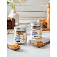 Melpona MPASI Powdered Broth Non MSG 60g Halal – Beef Broth Powder / Chicken Broth Powder Natural Se