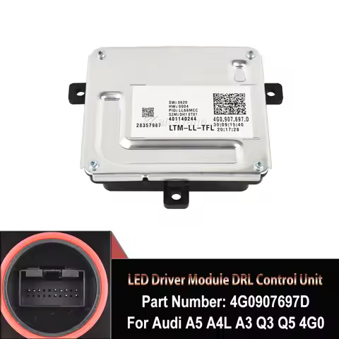 Headlight Controller OEM 4G0907697D 28297178 LED Driver Module DRL Control Unit For Audi A5 A4L A3 Q