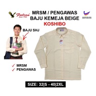 Baju Sekolah Menengah MRSM Baju Kemeja Beige Lengan Panjang (Licin Koshibo K312B) FALCON