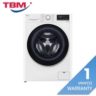 [Klang Valley Delivery Only] LG FV1209S5WA Front Load Washer 9.0kg ThinQ Tempered Glass Door Stainle