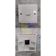 CROWN 1G 10A BELL SWITCH PRESS -CA 128F -WHITE (R-244)
