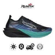 HIJAU 910 Nineten HAZE FLOW Running Shoes - BLACK GREEN/biru
