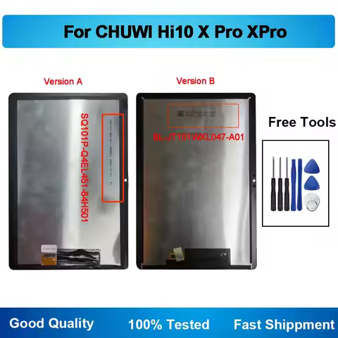 10.1" IPS 1280X800 Screen For CHUWI Hi10 X Pro LCD Display Touch Digitizer Assembly For CHUWI Hi10 X