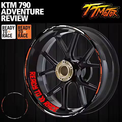 For 21" 18" Wheel KTM 790 890 990 1190 1290 R Adventure Racing Wheels Motorcycle Tire Stickers Refle