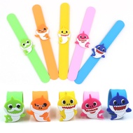 5Pcs Baby Shark Silicone Bracelets Pink Fox Kids Gift Toy Baby Shark Party Decorations