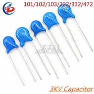 20PCS 3KV 101 102 103 222 332 472 high voltage ceramic capacitor