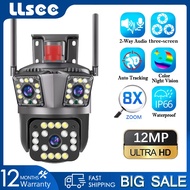LLSEE 3 Lens Home Tracking Two-Way Call Wireless CCTV Camera
