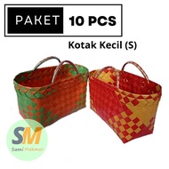 SAMI MAKMUR NGAWI Paket Hemat 10 PCS Tas Anyam Plastik souvenir murah untuk Berkat Hampers Souvenir