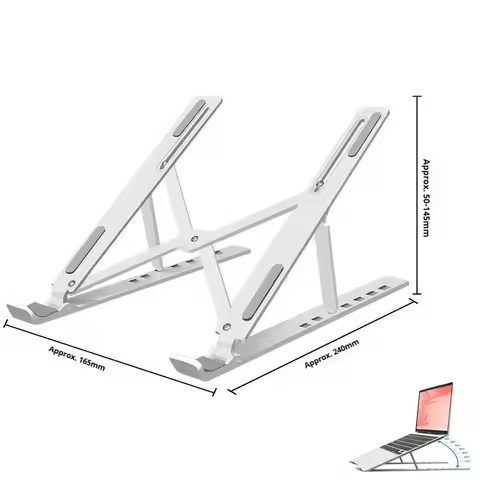 ABS Foldable Adjustable Laptop Stand Portable Notebook Holder Bracket For Macbook Air Pro Dell HP Le