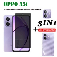 3IN 1สำหรับ OPPO A5i A5X A5 Pro กระจกฟิล์มกระจก iPhone X พร้อม Privacy ปกป้องหน้าจอสำหรับ A3x OPPO เ