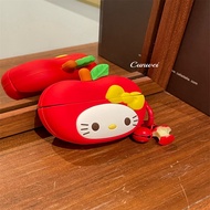 4 Cartoon Cute Creative Apple Shape TK Modeling Design Protective Cases for AirPods 4 Models, Apple 