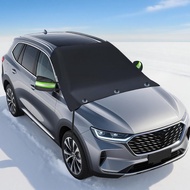 Penutup Cermin Depan untuk Ais dan Salji - Penutup Salji Cermin Kereta Fabrik Oxford 600D Tugas Bera