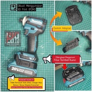 Adapter/Converter Baterai Ingco/Total (P20S) U/ Tools LXT 18V