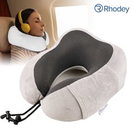 COD Rhodey Bantal Leher U-Shape Foldable Travel Neck Pillow / bantal leher traveling dewasa anak ka