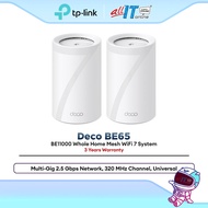 TP-Link Deco BE65 BE11000 Whole Home Mesh WiFi 7 Tri-Band 2.5Gbps Multi-Gig Router